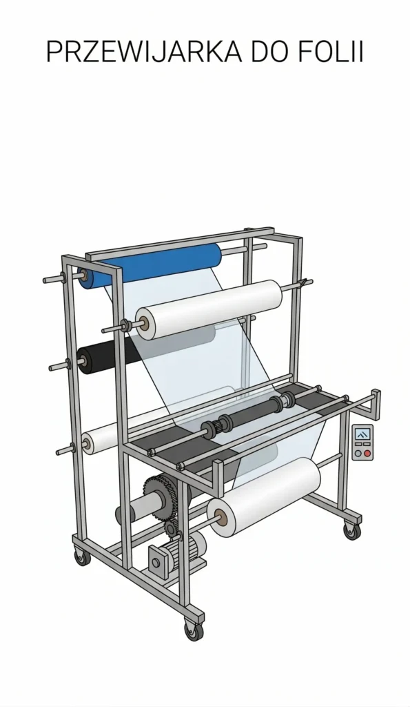 Przewijarka do folii schemat