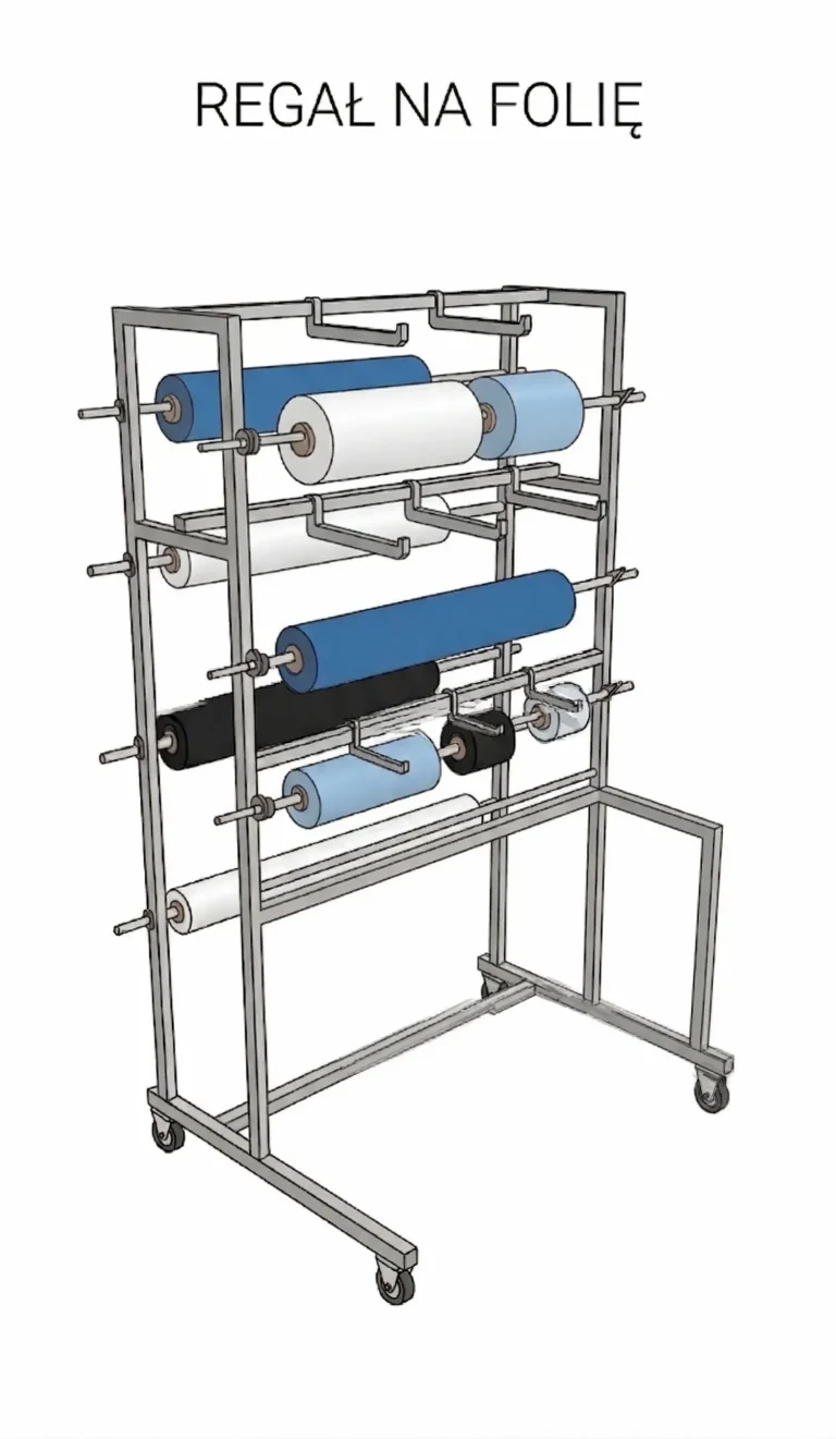 Regał na folię schemat